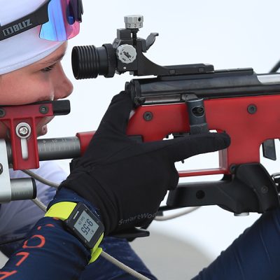 Biathlete at Mt Van Hoevenberg in Lake Placid, NY.